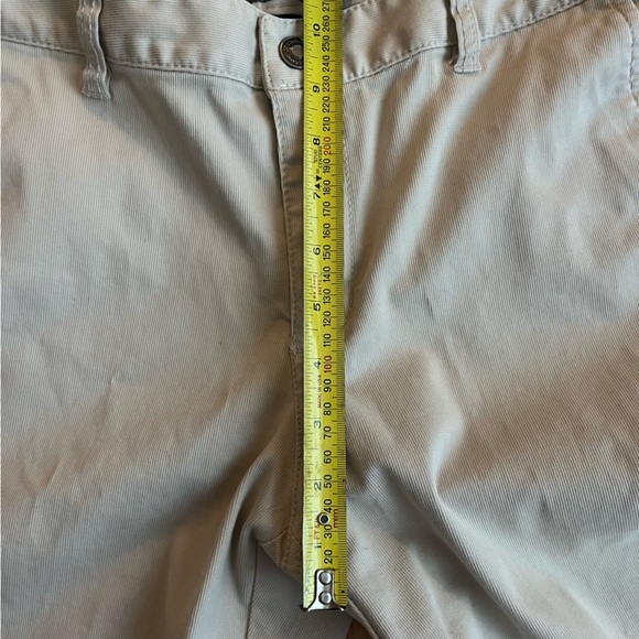 Liz Claiborne Audra Khaki Pants – Size 10, Wide Leg, Beige Cotton, Hemmed - Picture 5 of 11